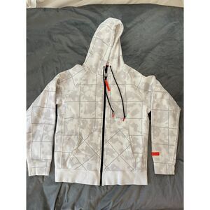 Nike Tech Fleece Full Zip Hoodie Men's Medium White Gray Camo